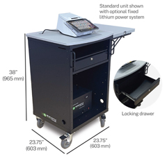 CM1000 NEWCASTLE SYSTEMS, RETAIL POS STATION (NON-POWERED) (FOR FULLY SWAPPABLE POWER SYSTEM, PS102NU2M IS RECOMMENDED & SOLD SEPARATELY; FOR FIXED LITHIUM SYSTEM THAT REQUIRES 5.5 HOURS TO RECHARGE, PP2.0-L