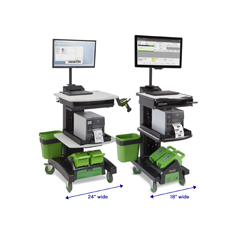 NB300NU4 NEWCASTLE SYSTEMS, MIDRANGE POWERED CART W/POWERSWAP NUCLEUS CLASSIC LITHIUM SYSTEM WITH 4 460 WH SWAPPABLE BATTERIES AND CHARGING STATION<br />Midrange cart w/4 battery Nucleus system