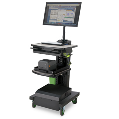 NB300PSNU NEWCASTLE SYSTEMS, NB SERIES STANDARD INDUSTRIAL CART WITH MOUNTING BRACKETS FOR PWD2C (NO POWER)<br />Midrange std cart w/mounting brackets