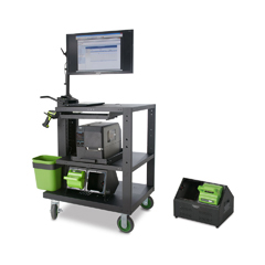 PC490NU2 "NEWCASTLE SYSTEMS, HEAVY-DUTY POWERED CART (30") POWERSWAP NUCLEUS, CLASSIC LITHIUM SYSTEM W 2 460 WH SWAPPABLE BATTERIES AND CHARGING STATION"<br />HD cart (30") w/2 battery Nucleus system