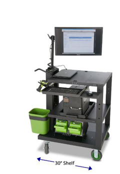 PC490NU4 "NEWCASTLE SYSTEMS, HEAVY-DUTY POWERED CART (30") POWERSWAP NUCLEUS, CLASSIC LITHIUM SYSTEM W 4 460 WH SWAPPABLE BATTERIES AND CHARGING STATION"<br />HD cart (30") w/4 battery Nucleus system