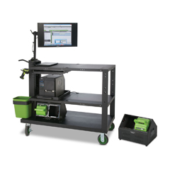 PC495NU2 "NEWCASTLE SYSTEMS, HEAVY-DUTY POWERED CART (48") POWERSWAP NUCLEUS, CLASSIC LITHIUM SYSTEM W 2 460 WH SWAPPABLE BATTERIES AND CHARGING STATION"<br />HD cart (48") w/2 battery Nucleus system