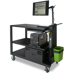 PC10E NEWCASTLE SYSTEMS, HEAVY-DUTY POWERED CART (48"), WITH STANDARD PURESINE POWER PACKAGE (BATTERY REQUIRED AND SOLD SEPARATELY: B206, B288, B278, OR B279)