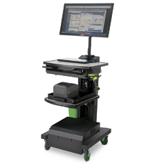 QC510R NEWCASTLE SYSTEMS, QUALITY TESTING POWERED CART, SMALL POWER PACKAGE W/1200 WH SLA BATTERY (100 AH)