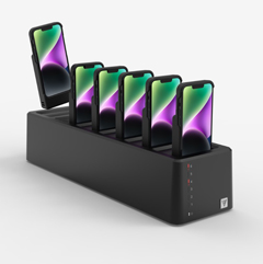 CNX2-MPCS-B VAULT, CONNECT MULTI PHONE CHARGING STATION FOR 5PHONES, BLK, COMPATIBLE WITH: ALL MODELS OF CNX2-PHSE & CNX2-PH14