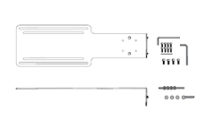217154 PROCLIP USA, PROCLIP MONITOR MOUNTING PLATE - AMPS AND VESA 75/100 COMPATIBLE FOR ZEBRA CS60 AND CS60-HC SERIES SCANNERS