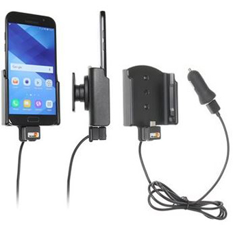 521945 PROCLIP USA, NCNR, SAMSUNG GALAXY A5 CHARGING CRADLE WITH TILT SWIVEL AND USB CIGARETTE LIGHTER ADAPTER