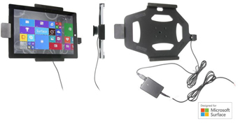 547734 PROCLIP USA, NCNR, CHARGING HOLDER WITH SPRING LOCK, TILT SWIVEL, FOR HARD-WIRED INSTALLATION; MICROSOFT SURFACE 3