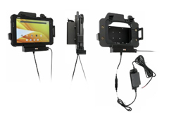 713454 PROCLIP USA, POGO PIN CHARGING CRADLE WITH USB-A HOST PORT AND HARD-WIRED POWER SUPPLY FOR ZEBRA ET401,  ET40/ET45 8"" WITH RUGGED BOOT (SUPPORTS EXPANSION BACK)<br />ProClip Pogo Pin Charging Cradle with US