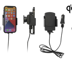 718300 PROCLIP USA, UNIVERSAL QI WIRELESS CHARGING HOLDER DUAL USB CIGARETTE LIGHTER ADAPTER UNIVERSAL HOLDER 61-83MM / 6-11MM