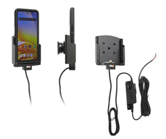 727412 PROCLIP USA, USB-C CHARGING CRADLE WITH TILT SWIVEL 4 FT. (120CM) USB-C CABLE AND DUAL USB HARD-WIRED POWER SUPPLY FOR ZEBRA EM45 WITH RUGGED BOOT<br />USB-C Charge Cradle Honeywell CT30 XP