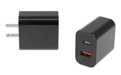 945026 AC WALL POWER SUPPLY DUAL USB-C/USB-A<br />PROCLIP USA, AC WALL POWER SUPPLY DUAL USB PORTS USB-C: POWER DELIVERY 5V/9V/12V 20W USB-A: QC 3.0 6V/9V/12V 18W NO POWER CABLE INCLUDED