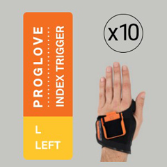 G006-LL-10 PROGLOVE, INDEX TRIGGER 10 PCS. PACK - LEFT HAND SIZE LARGE