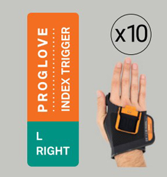 G006-LR-10 PROGLOVE, INDEX TRIGGER 10 PCS. PACK - RIGHT HAND SIZE LARGE