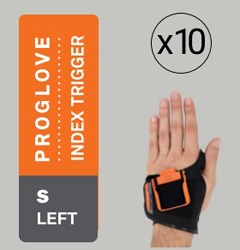 G006-SL-10 PROGLOVE, INDEX TRIGGER 10 PCS. PACK - LEFT HAND SIZE SMALL