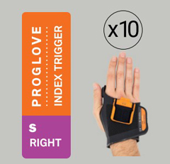 G006-SR-10 PROGLOVE, INDEX TRIGGER 10 PCS. PACK - RIGHT HAND SIZE SMALL