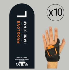 G011-L-10 PROGLOVE, HAND STRAP 10 PCS. PACK - LEFT HAND