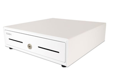 971GF010003015 CUSTOM AMERICA, ION 13IN CASH DRAWER, 13X13, WHITE, MEDIA SLOT, PREVIOUSLY PART # ION-C13A-1W