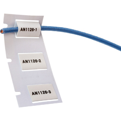 PS-250-2-WT "BPI, NCNR, PERMASLEEVE HEAT SHRINK WIRE AND CABLE LABELS, 1/4" DIA, FOR 3" CORE PRINTERS - 2", WHITE, SINGLE-SIDED"