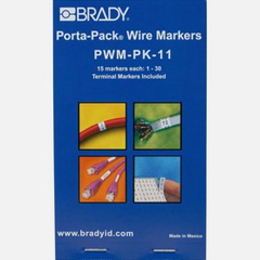 PWM-PK-11 BRADY PEOPLE ID, NCNR, PORTA-PACK WIRE MARKER BOOKS