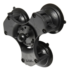 RAP-B-365-224-1U RAM, RAM TRIPLE SUCTION CUP BASE W/ 1" BALL