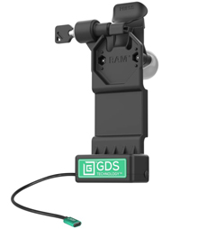 RAM-GDS-DOCKLL-U1CPU RAM, GDS UNI-CONN POWERED SNAP IN VEHICLE DOCK WITH LEFT HAND LOCK