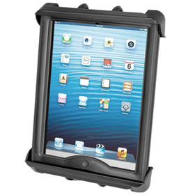 RAM-HOL-TAB8U RAM MOUNT UNPKD RAM TAB-TITE 10 TAB WITH CASE RAM TAB-TITE UNIVRSAL CLAMPING CRADLE FOR 10- TABLETS W/CASES RAM MOUNT, ACCESSORY, RAM TAB-TITE UNIVERSAL CLAMPING CRADLE FOR 10" SCREEN TABLETS WITH HEAVY DUTY CASES, SUCH AS THE APPLE IPAD 1, 2, 3, 4, WIDTH: 8.31" MAX, LENGTH: 10.5" MAX, 8.5" MIN, DEPTH: 1.1 RAM MOUNT, ACCESSORY, RAM TAB-TITE UNIVERSAL CLAMPING CRADLE FOR 10" SCREEN TABLETS WITH HEAVY DUTY CASES, SUCH AS THE APPLE IPAD 1, 2, 3, 4, WIDTH: 8.31" MAX, LENGTH: 10.5" MAX, 8.5" MIN, DEPTH: 1.12" MAX RAM MOUNT, UNPKD RAM TAB-TITE 10" TAB WITH CASE<br />RAM MOUNTS RAM-HOL-TAB8U TAB-TITE TABLET HOLDER FOR APPLE IPAD PRO 9.7 WITH CASE + MORE COMPATIBLE WITH RAM B 1" AND C 1.5" SIZE ROUND BALL BASES<br />"RAM MOUNTS RAM-HOL-TAB8U TAB-TITE TABLET HOLDER FOR APPLE IPAD PRO 9.7 WITH CASE + MORE COMPATIBLE WITH RAM B 1" AND C 1.5" SIZE ROUND BALL BASES"