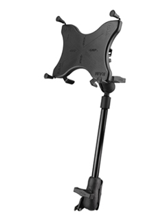 RAM-238-WCT-9-UN9 RAM MOUNT, RAM SEAT X-GRIP WHEELCHAIR SEAT TRACK MOUNT FOR LARGE 9"-10" TABLETS