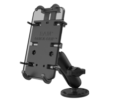 RAM-B-138-PD4U RAM MOUNT, UNPKD RAM QUICK-GRIP XL UNIVERSAL HOLDER W/ ROUND MOUNTING BASE