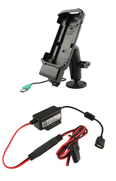 RAM-B-138-ZE14-V7B1U RAM, UNPKD POWER ONLY SPRING LOADED CRADLE FOR TC21/26 WITH ARM AND HARDWIRE CHARGER