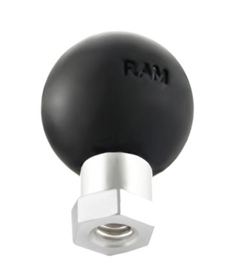 RAM-B-337U-200 RAM MOUNT, 200 BLK BASE 1/4"-20 HOLE HEX 1"BALL