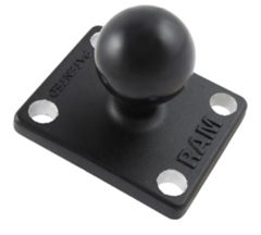 RAM-B-347U-BT RAM MOUNT, UNPKD. 2" X 1.7" BASE AMPS W/ 7MM HOLES