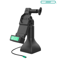 RAM-GDS-DOCK-D11-7-U4C RAM MOUNTS, UNPKD RAM GDS UNICONN D11 DOCK 7" POLE WITH D-SHAPE AND USB-C