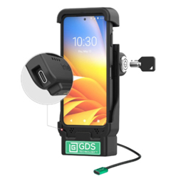 RAM-GDS-DOCKL-V15-ZE37-CU RAM MOUNTS, GDS LOCKING POWER DOCK FOR ZEBRA EM45 IN INTELLISKIN WITH USB-C
