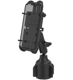 RAP-B-299-4-PD4U RAM,UNPKD QUICK-GRIP XL PHONE HOLDER FOR LARGER DEVICES WITH MEDIUM ARM AND STUBBY CUP