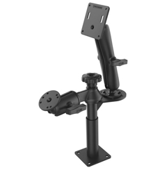 RAM-VP-SW2F-45-2461 RAM MOUNTS, RAM 4" UPPER 5" LOWER TELE-POLE WITH FLANGE, SWING ARM AND RAM-101-D-2461 MOUNT