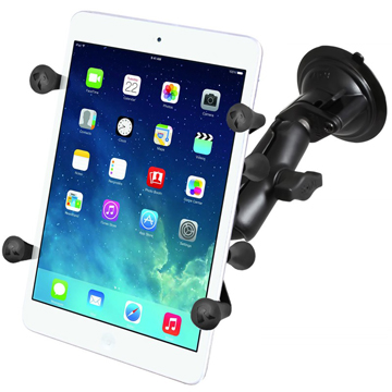 RAM-B-166-UN8U UNPKD RAM SUCTION MOUNT 7- TAB LET X-GRIP RAM MOUNT, UNPKD RAM SUCTION MOUNT 7" TABLET X-GRIP RAM MOUNT, UNPKD RAM TWIST LOCK SUCTION CUP MOUNT WITH UNIVERSAL X-GRIP HOLDER WITH 1" BALL FOR 7" TABLETS<br />RAM MOUNTS RAM-B-166-UN8U X-GRIP WITH RAM TWIST-LOCK SUCTION CUP MOUNT FOR 7"-8" TABLETS WITH MEDIUM ARM FOR VEHICLE WINDSHIELDS<br />"RAM MOUNTS RAM-B-166-UN8U X-GRIP WITH RAM TWIST-LOCK SUCTION CUP MOUNT FOR 7"-8" TABLETS WITH MEDIUM ARM FOR VEHICLE WINDSHIELDS"