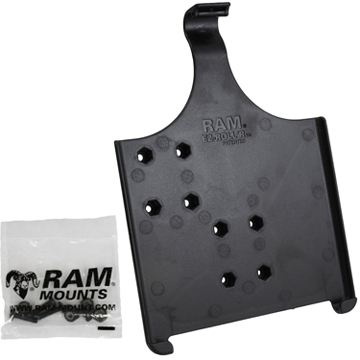 RAM-HOL-AP17U RAM EZ-ROLL"R Model Specific C radle for Apple -SEE NOTES- RAM MOUNT, UNPKD RAM HOLDER FOR APPLE IPAD AIR<br />RAM MOUNTS EZ-ROLL"R CRADLE FOR APPLE IPAD 6TH GEN, AIR 1-2 & PRO 9.7 RAM-HOL-AP17U COMPATIBLE WITH RAM B 1" AND C 1.5" SIZE ROUND BALL BASES