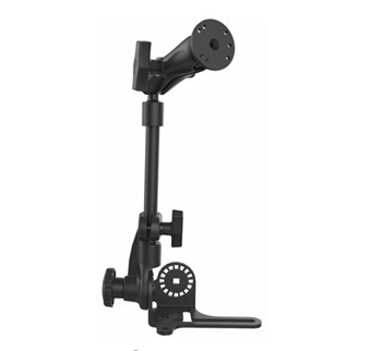 RAM-316-HDR-202U RAM MOUNT, RAM POD HD RIGHT HAND WITH 202, NO-DRILL RAM POD HD VEHICLE MOUNT WITH DOUBLE SOCKET ARM AND 2.5IN ROUND BASE CAMPS HOLD PATTERN