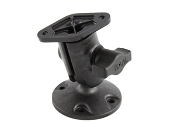 RAP-B-104U SINGLE SOCKET BALL MOUNT WITH RND BASE RAM MOUNT, SINGLE SOCKET BALL MOUNT WITH RND BASE