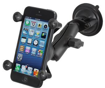 RAP-B-166-UN7U RAM Composite Twist Lock Sucti on Cup Mount with--SEE NOTES-- RAM MOUNT, UNPKD RAM SUCTION MOUNT X-GRIP<br />RAM MOUNTS X-GRIP PHONE MOUNT WITH TWIST-LOCK SUCTION CUP BASE RAP-B-166-UN7U WITH MEDIUM ARM FOR VEHICLE WINDSHIELDS