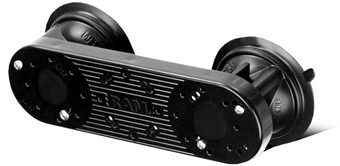 RAP-333-224-1U RAM MOUNT, DISCONTINUED ONCE STOCK IS DEPLETED, RAM TRIPLE BASE ADAPTER W/ DUAL SUCTION