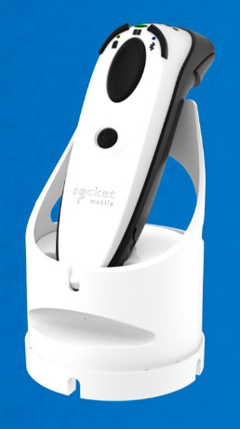 CX4683-3966 SOCKET MOBILE, DURASCAN D764, SPECIALTY DPM BARCODE READER, WHITE  & WHITE CHARGING DOCK