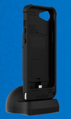 CX4547-3789 DS800 GP Brcde Rdr Blk iPh16/15&Chrg Dck<br />SOCKET MOBILE, DURASLED DS800, GENERAL PURPOSE BARCODE READER, BLACK FOR IPHONE 16 & 15, & CHARGING DOCK