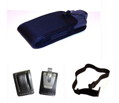 TM-H3090-HH-KT TAYLOR MADE CASES, SYMBOL/MOTOROLA MC3090 (WITHOUT SCAN HANDLE) HOLSTER, WITH FRONT ELASTIC POCKET FOR BATTERY, WITH STAINLESS BELT CONNECTOR, J HOOK BUNGEE, INCLUDES TM-LBL LEATHER BELT LOOP AND TM-B