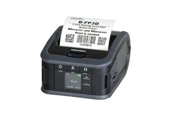 B-FP3D-GH40-QM-R TOSHIBA, MOBILE PRINTER, 3", DIRECT THERMAL RECEIPT AND LABEL, WITH PEEL-OFF, 200 DPI, USB 2.0, WIRELESS, 802.11 B/G/N) , NFC