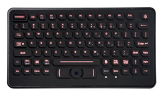 KBA-BLH-5RU TG3, 86 KEY BACKLIT KEYBOARD, NEMA 4, POINTING DEVICE, USB