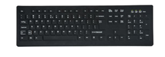 KBA-CK104S-WNUN-US TG3, CK104S, CLEANABLE, SEALED KEYBOARD, 104 KEY, LOW PROFILE, WASHABLE, USB, WHITE, RUBBER