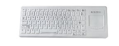 KBA-CK82S-BRUW-US TG3, 82 KEY, LOW PROFILE, RIGHT TOUCHPAD, WASHABLE, WHITE BACKLIGHTING, USB, BLACK
