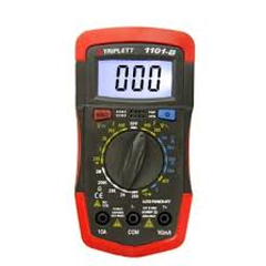 1101 TRIPPLETT, COMPACT DMM WITH BACKLIT DISPLAY. PROVIDES 19 RANGES/FUNCTIONS INCLUDING AC/DC VOLTAGE TO 600V, DC CURRANT TO 10A, TEMPERATURE TEST, CONTINUITY TEST, AND MORE! FEATURES OVERMOLD INSULATED C